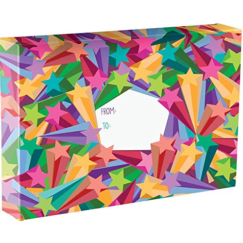 Jillson & Roberts 24-Pack Large Shipping Boxes with Bright Star Design – Perfect for Ecommerce, Gift Packaging & Mailing Supplies