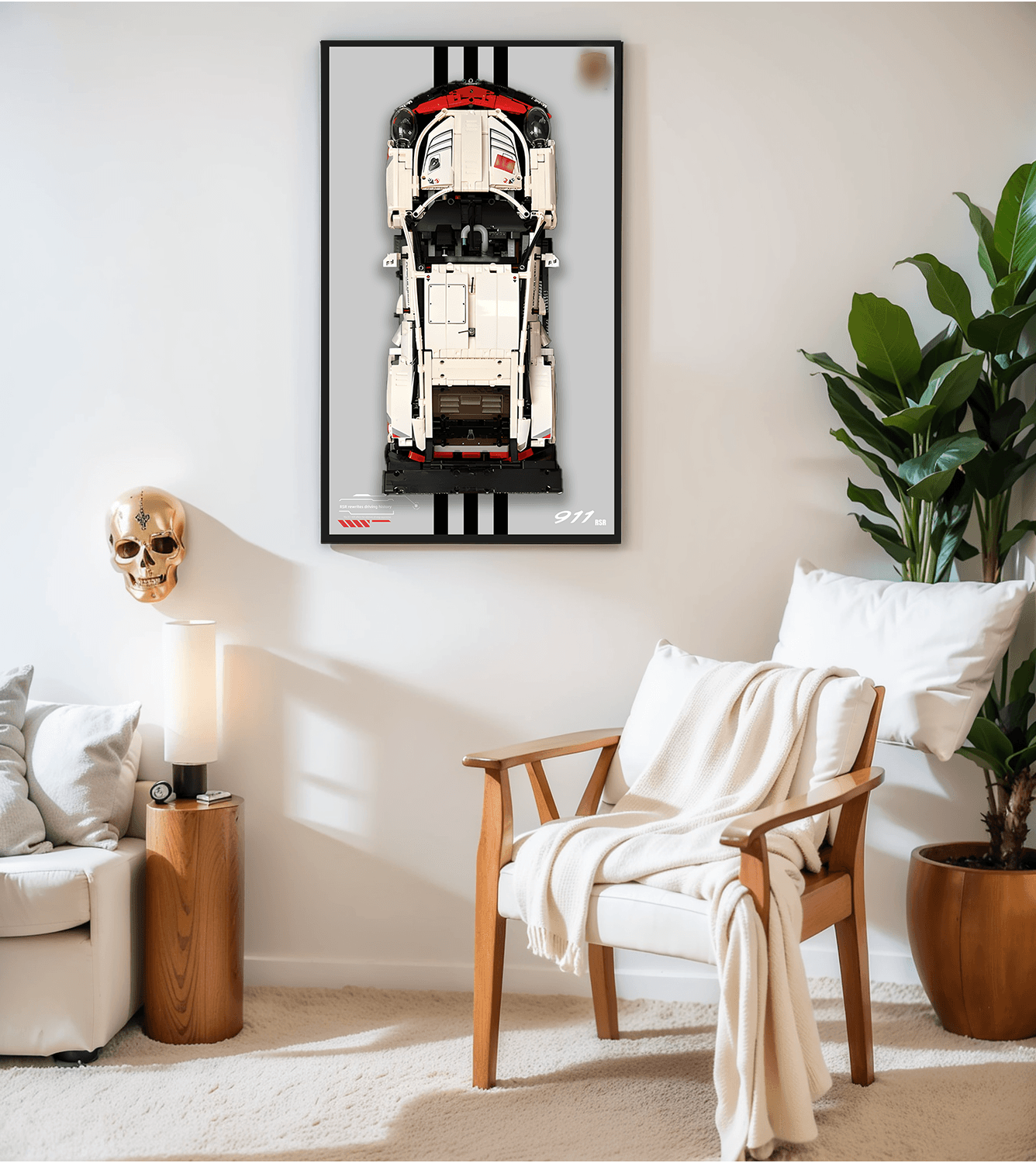 LEGO Technic Super Car Wall Display Frame - Showcase Your Model Car Collection | Perfect for Home, Office & LEGO Enthusiast Decor
