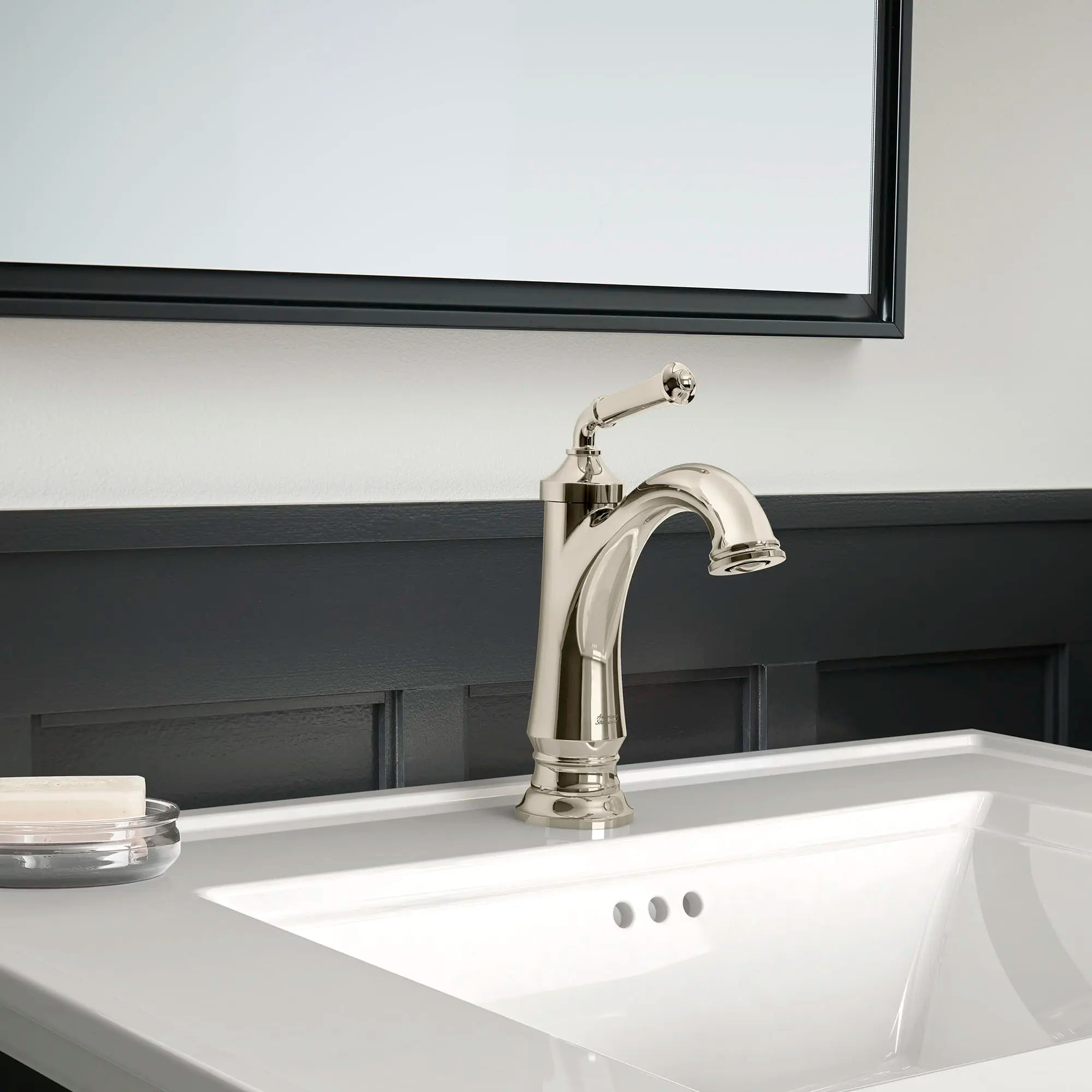 Delancey® Single Hole Single Handle Bathroom Sink Faucet 1.2 GPM Water-Saving Design with Lever Handle - Perfect for Modern Bathrooms, Powder Rooms & Guest Baths