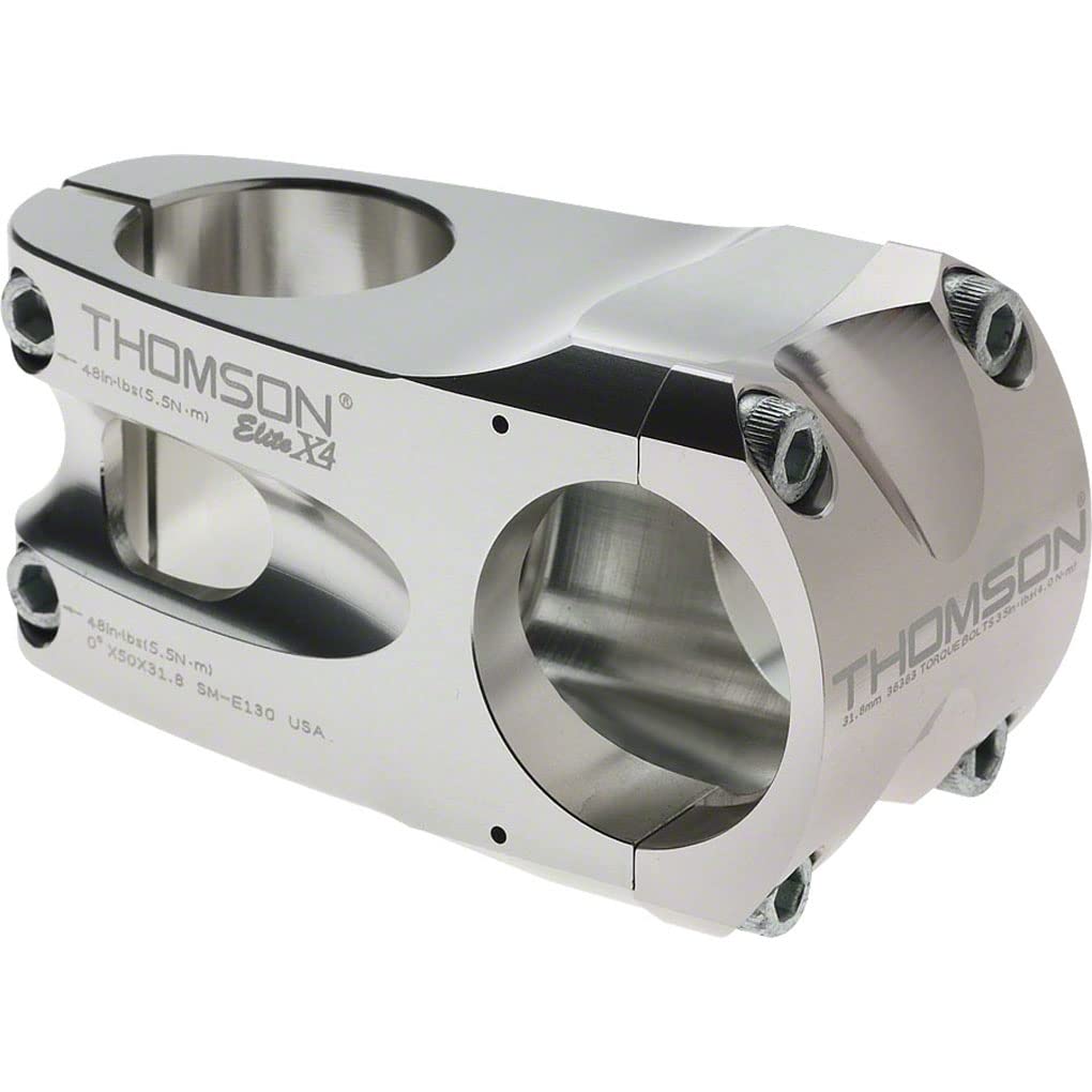 Thomson X4 31.8mm Bicycle Stem - Lightweight Aluminum MTB & Road Bike Handlebar Stem for Cycling Enthusiasts - Perfect for Trail Riding, Commuting & Performance Biking