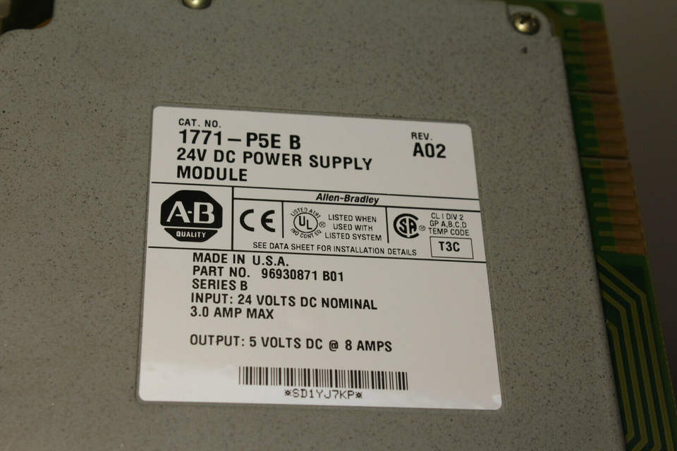 Original AB 1771-P5E Power Supply Module - New | Industrial Automation & Control Systems | Perfect for PLC Upgrades & Equipment Repairs