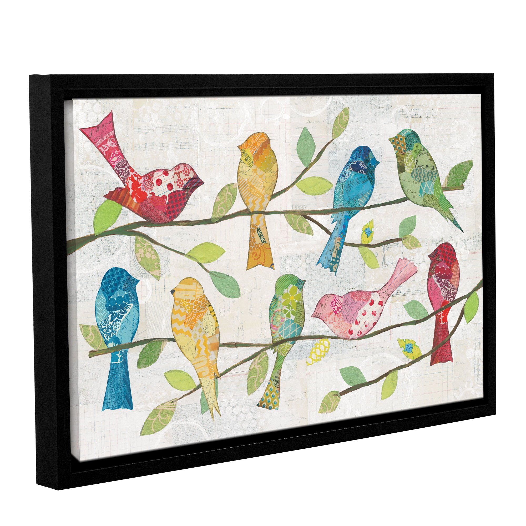 Courtney Prahl 'Catching Up VI' 16x24 Inch Gallery Wrapped Canvas Art Print - Floater Framed Wall Decor for Living Room, Bedroom & Office