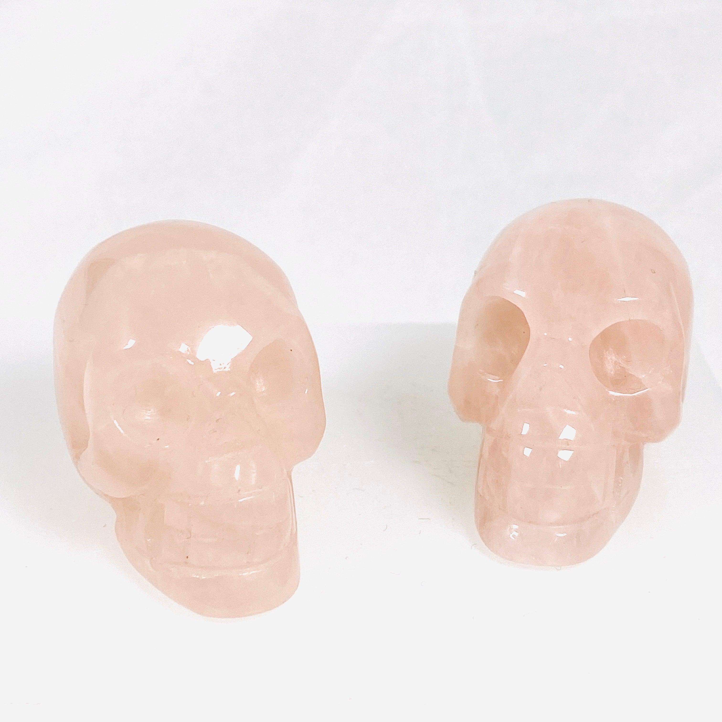 Rose Quartz Skull RQSK 01 - Natural Healing Crystal for Meditation, Stress Relief & Home Decor - Perfect for Yoga, Reiki & Spiritual Gifts