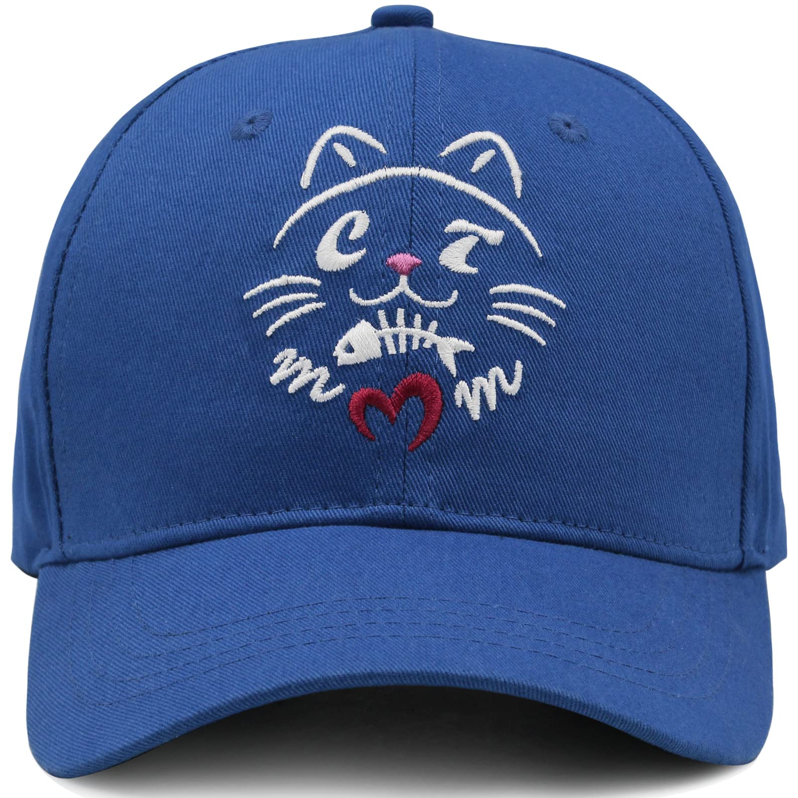 Women's Adjustable Baseball Caps - Cute Embroidered Cat Mom Hats for Women, Perfect Gift for Cat Lovers | Casual Wear, Outdoor Activities & Cat-Themed Events