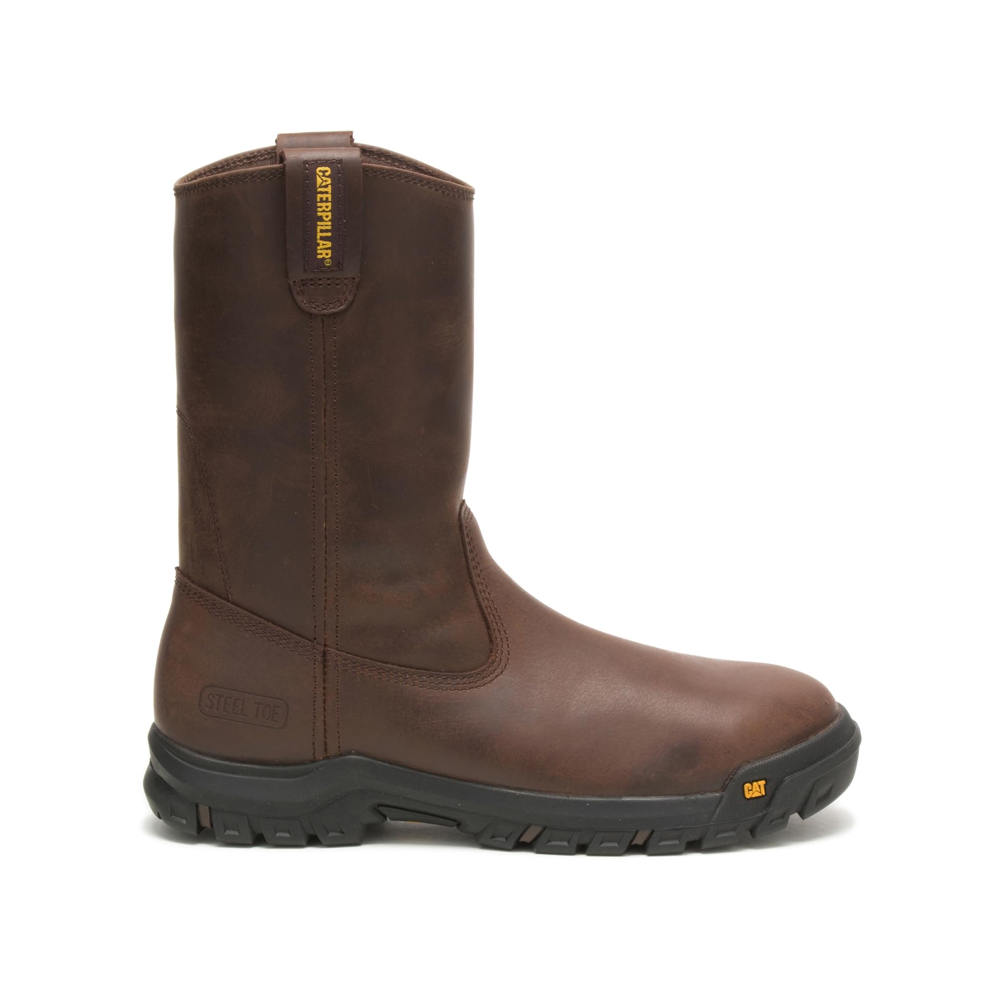 Cat Footwear Men's Drawbar Steel Toe Work Boot - Durable Safety Shoes for Construction, Warehouse & Outdoor Work