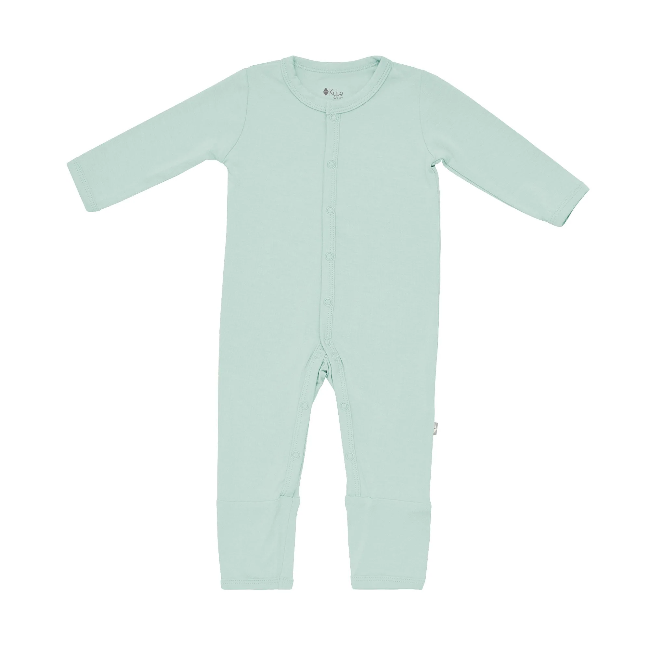 Kyte Baby Organic Cotton Snap Romper - Sage Green | Soft & Comfortable Baby Onesie for Newborns & Infants | Perfect for Playtime, Sleep & Everyday Wear