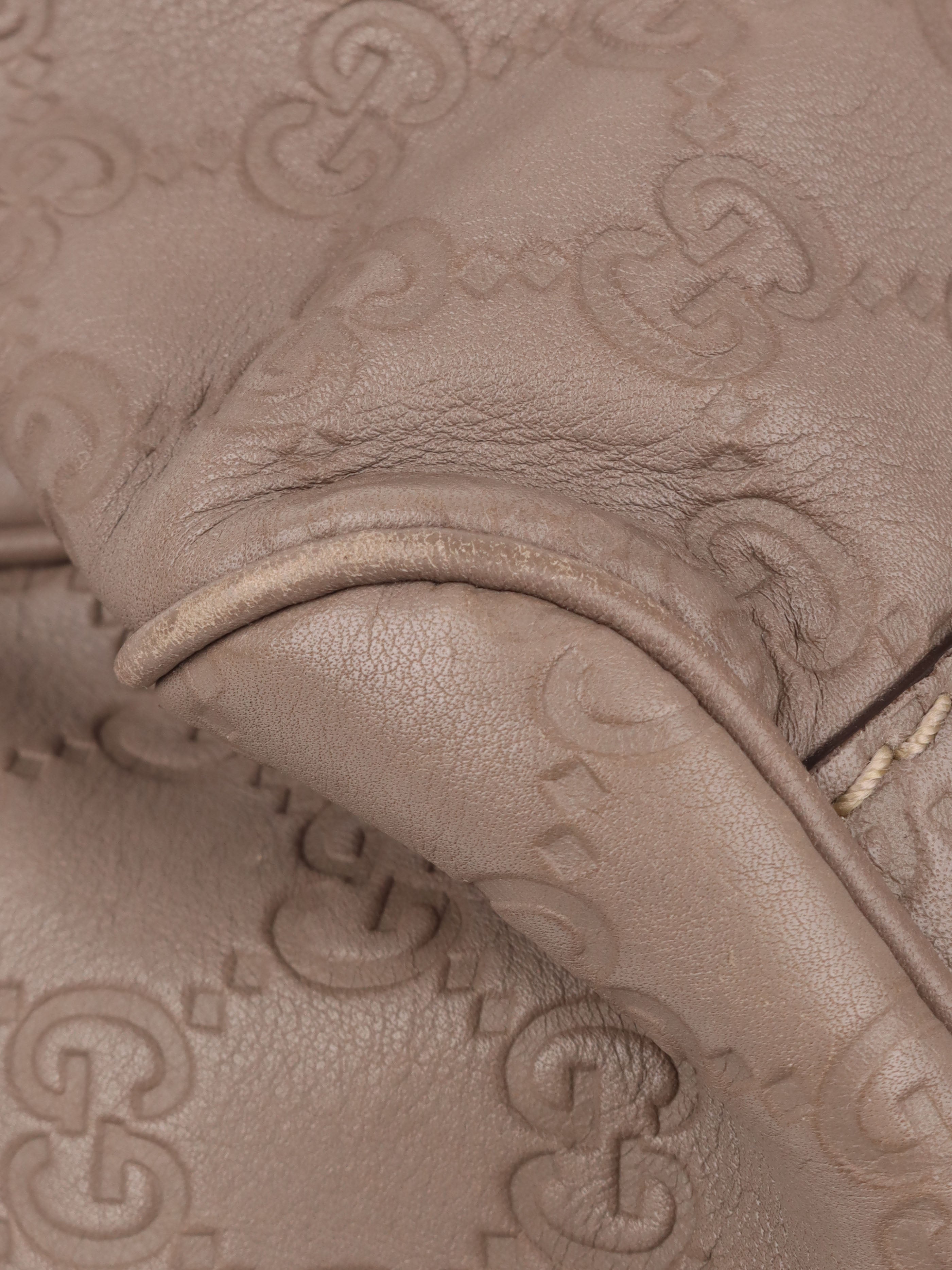 Gucci Grey Monogram Sukey Leather Tote Bag for Women - Luxury Designer Handbag for Work, Travel & Everyday Use