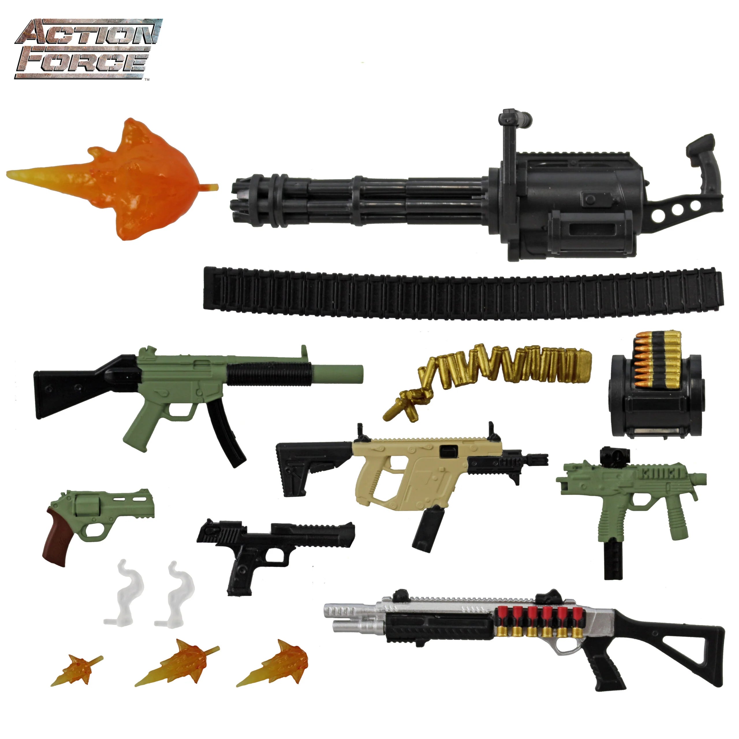 Action Force Weapons Pack Golf Accessory Set - Toy Gun & Gear for Action Figures - Perfect for Role Play, Collecting & Display