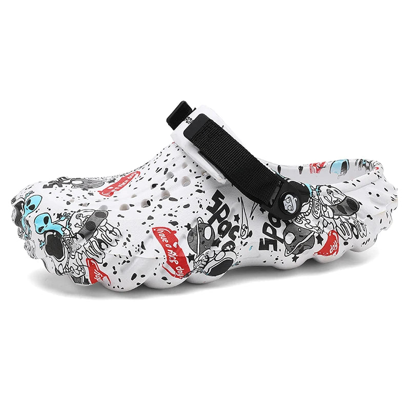 2024 New Summer Men's Outdoor Garden Clogs - Comfortable Casual Luxury Sandals & Soft Home Slippers for Men (Sizes 40-45) | Perfect for Backyard, Poolside & Indoor Relaxation