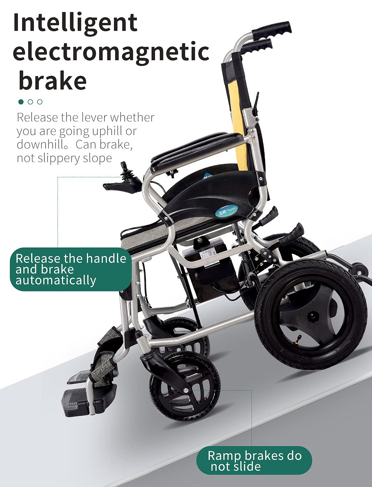 UELEGANS Deluxe Electric Wheelchair - Lightweight Foldable Power Wheelchair with Dual Motor, Portable & Easy Carry - Ideal for Elderly & Disabled - Perfect for Indoor/Outdoor Use, Travel & Daily Mobility