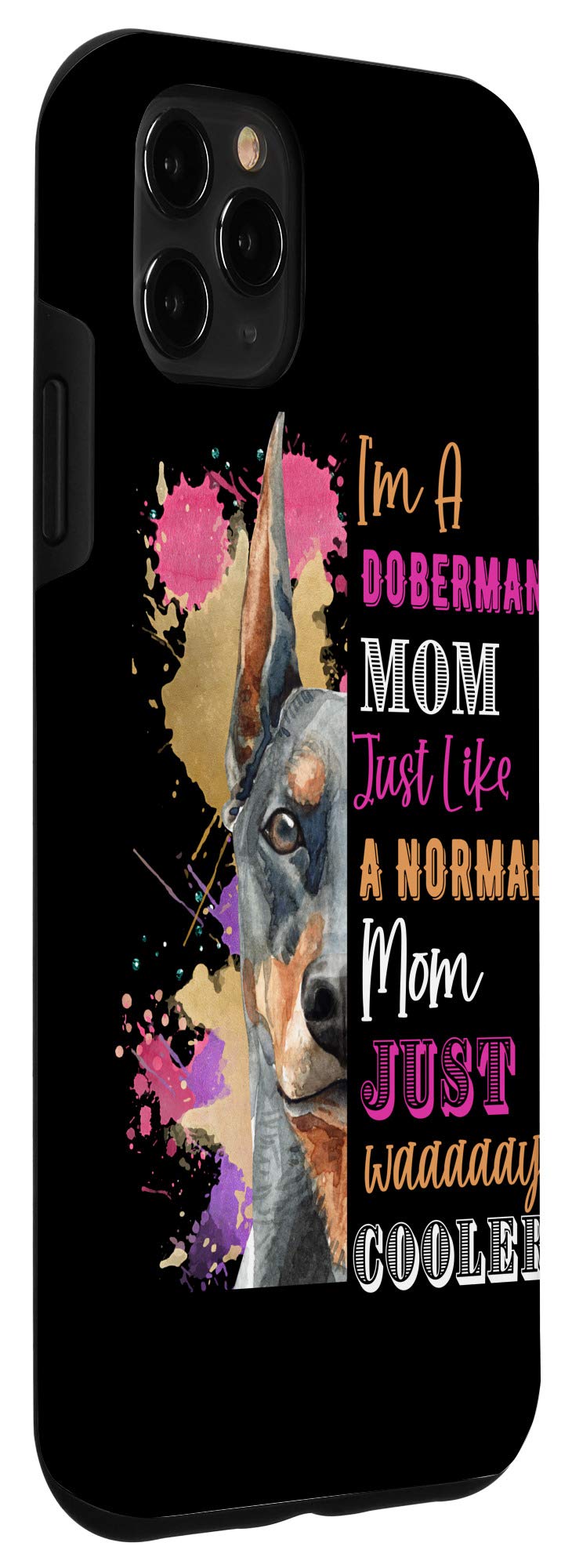 iPhone 11 Pro Max Case - Durable Shockproof Phone Cover with Cool Doberman Design for Women | Perfect for Work, Travel & Everyday Protection