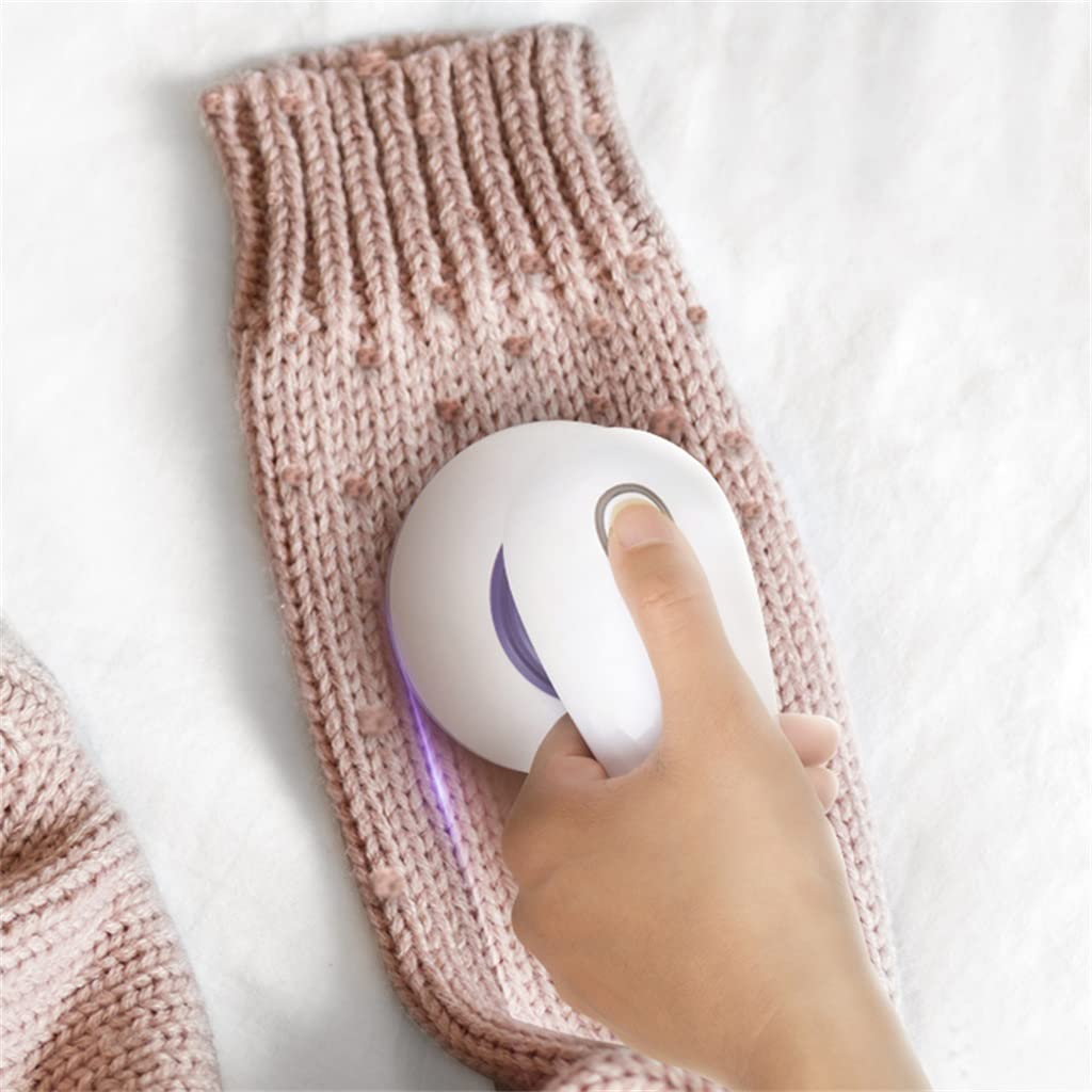 Rechargeable Electric Fabric Shaver & Lint Remover for Clothes, Sweaters, Curtains, Carpets - Fast Hair Ball Trimmer for Home & Wardrobe Care