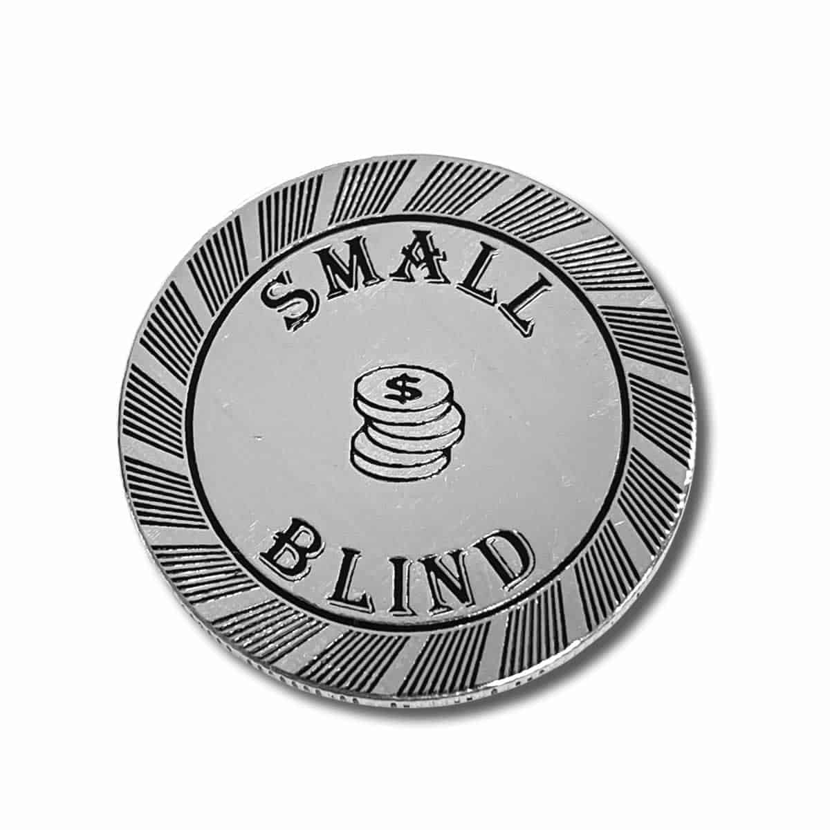 Custom Engraved 1oz .999 Fine Silver Poker Chip - Small Blind Button Marker for Casino Games & Poker Nights - Perfect Gift for Poker Lovers in Elegant Gift Box