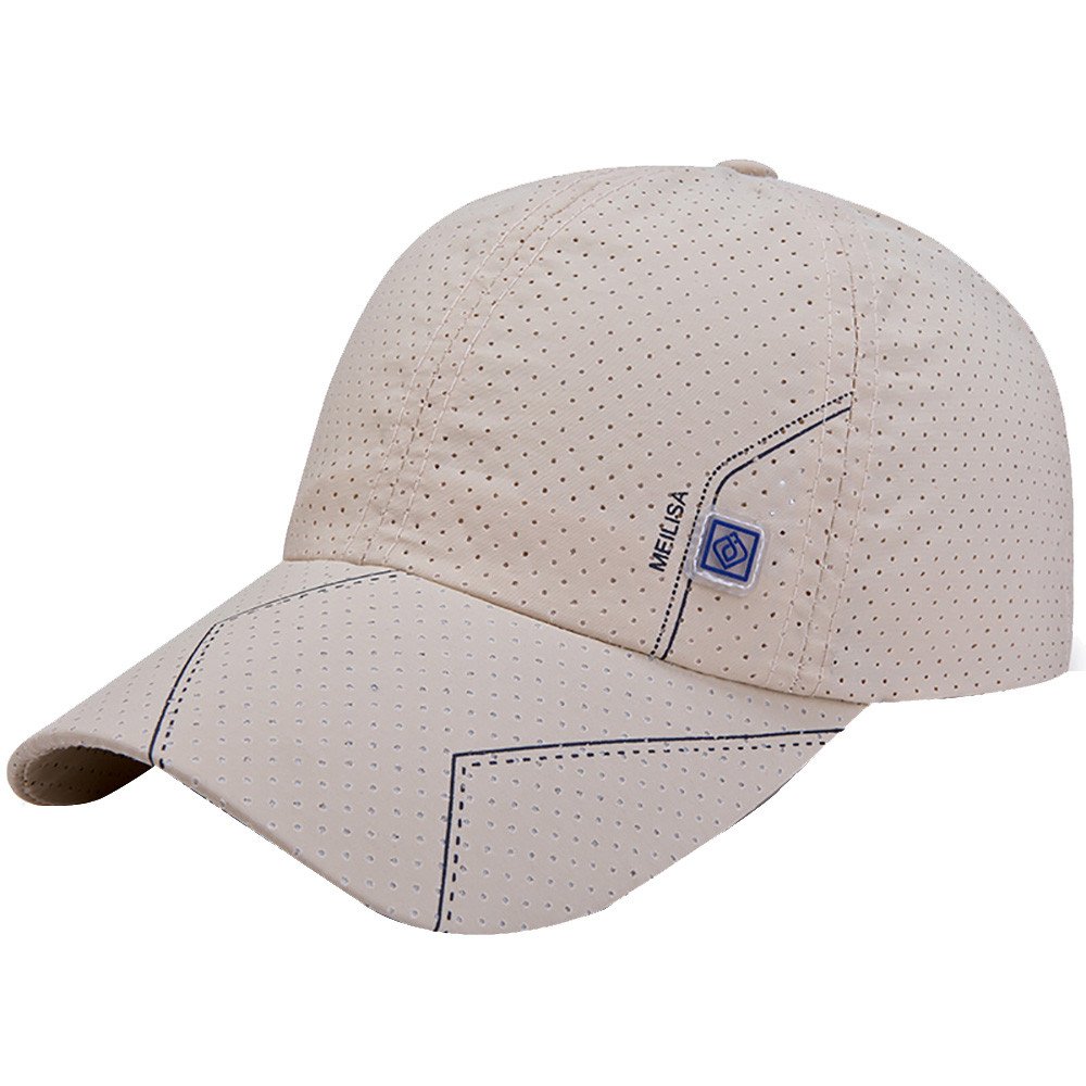 Men's Fashion Baseball Cap with Mesh Holes - Breathable Outdoor Golf & Sun Hat for Sports, Running, Hiking & Casual Wear