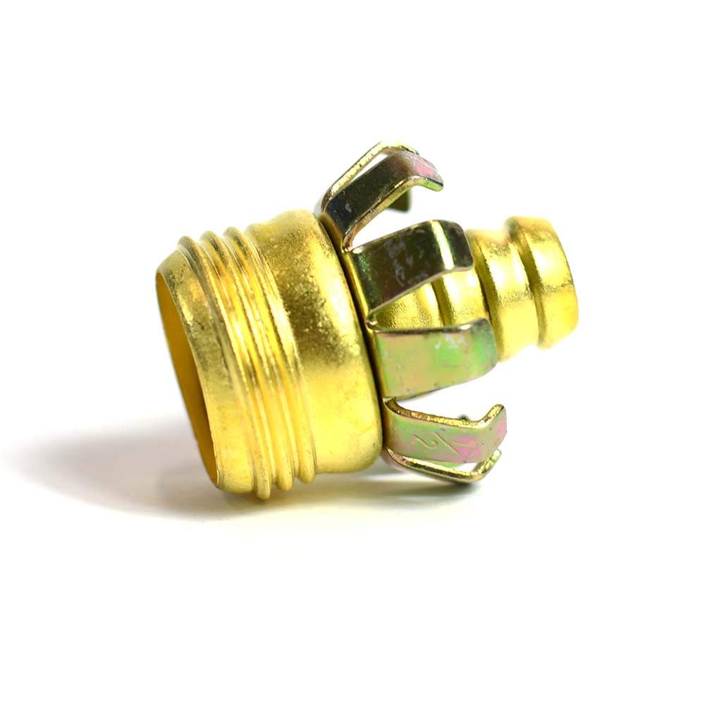 Thrifco 4400329 1/2 Inch Water Hose Repair Clincher Male Coupler - 10 Pack for Garden, Lawn & Outdoor Watering Systems