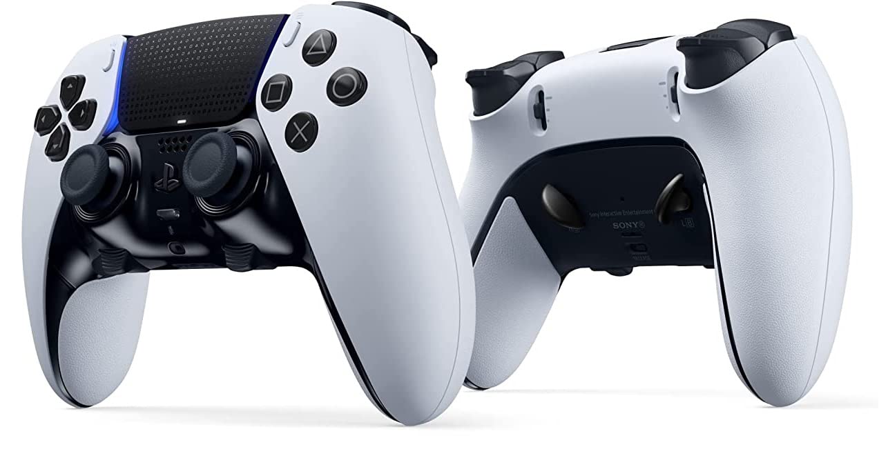Sony DualSense Edge Wireless Controller for PS5 - Black & White | Premium Gaming Experience for PS5 Enthusiasts | Perfect for Competitive Gaming & Long Play Sessions