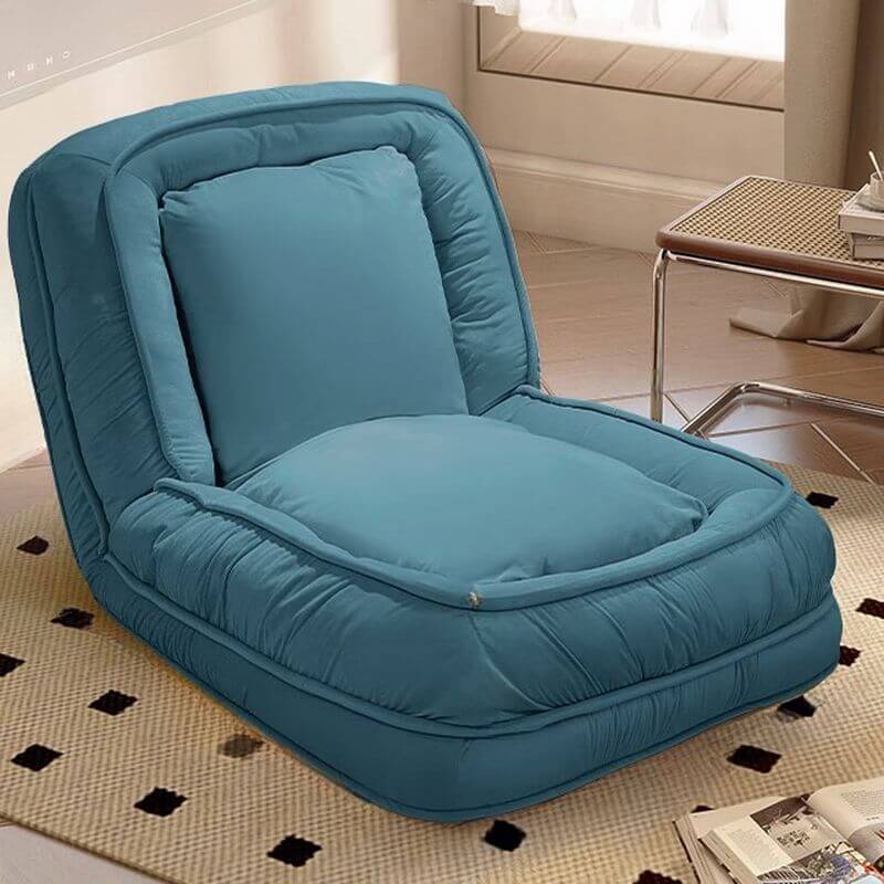 Modern Solid Color Side Chair with Tight Back in Dove Grey/Turquoise/Mint Green - Slipcover & Reclining Feature - Perfect for Living Room, Office or Dining Area