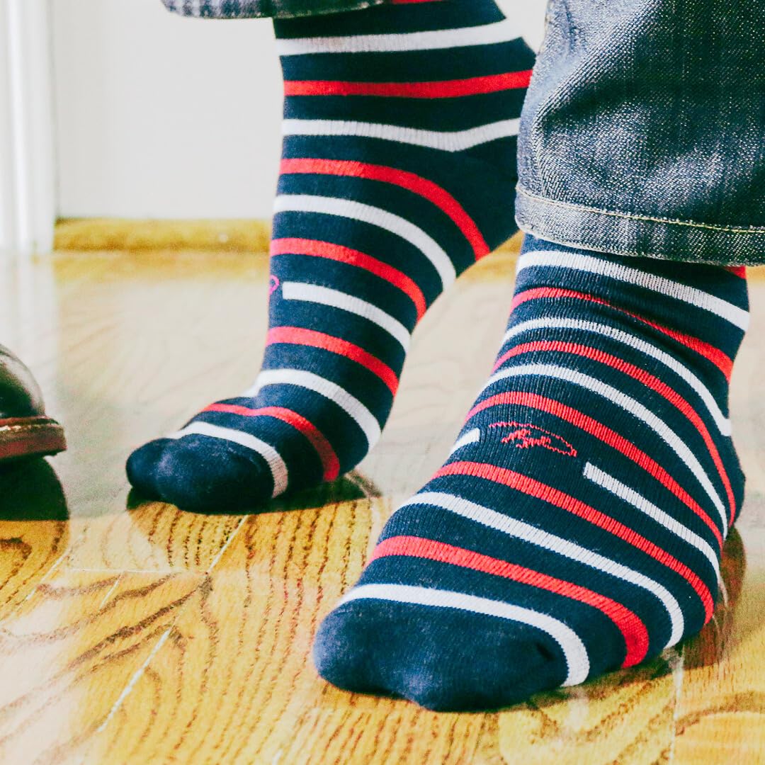 Premium Men's Over the Calf Dress Socks (3-Pack) | Soft Cotton Long Socks with Stay-Up Technology for 12+ Hours | Ideal for Business, Formal Events & Office Wear