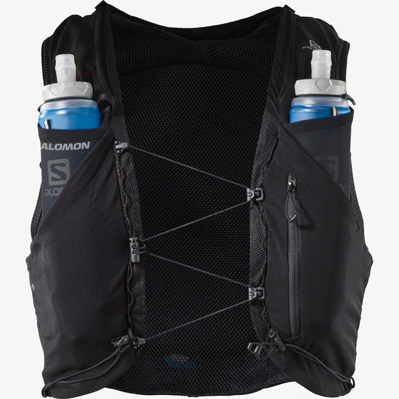 Adv Skin 5 Hydration Pack with Included Flasks - Unisex Running Vest for Trail Runners & Outdoor Enthusiasts - Perfect for Hiking, Marathon Training and Adventure Sports