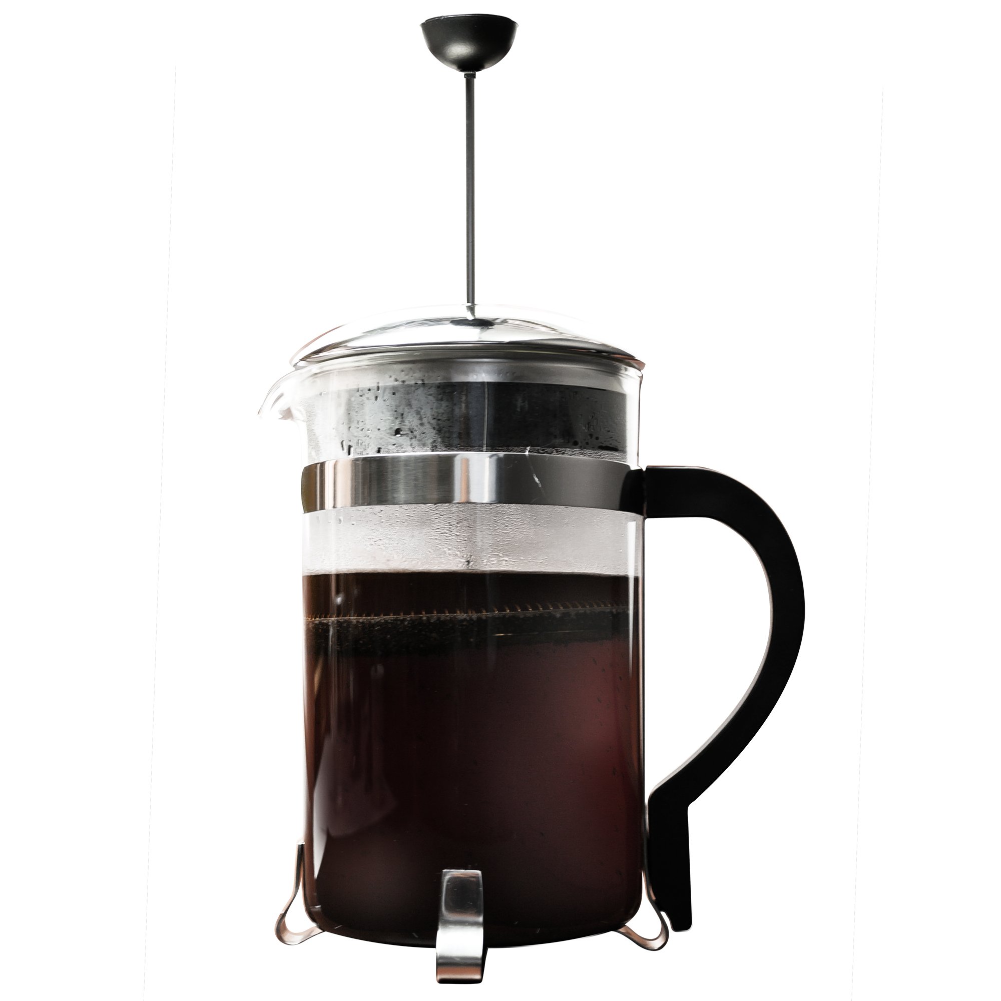 Primula Classic French Press Coffee & Tea Maker - 8 Cup (32 Oz) Glass Carafe with Black & Chrome Accents | Perfect for Home, Office & Camping Brewing