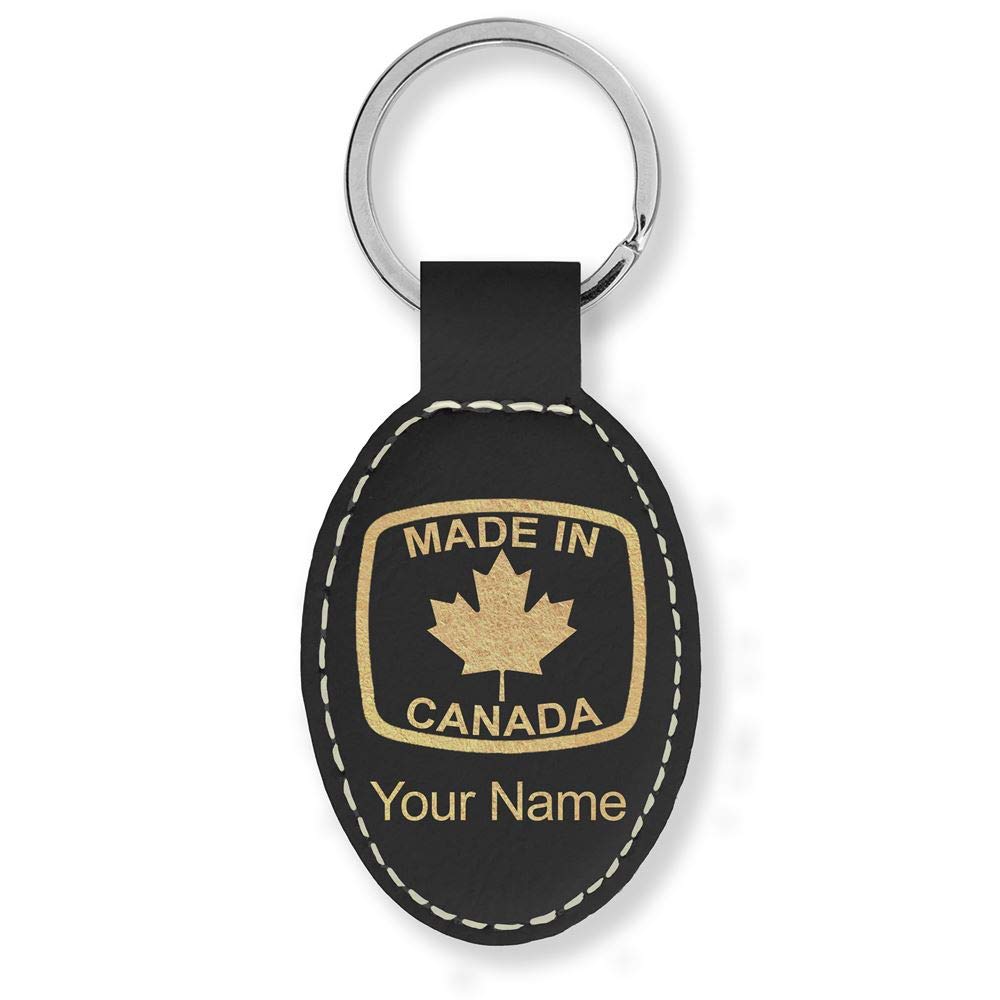 Personalized LaserGram Oval Keychain - Custom Engraved Gift Made in Canada - Perfect for Gifts, Travel & Everyday Carry