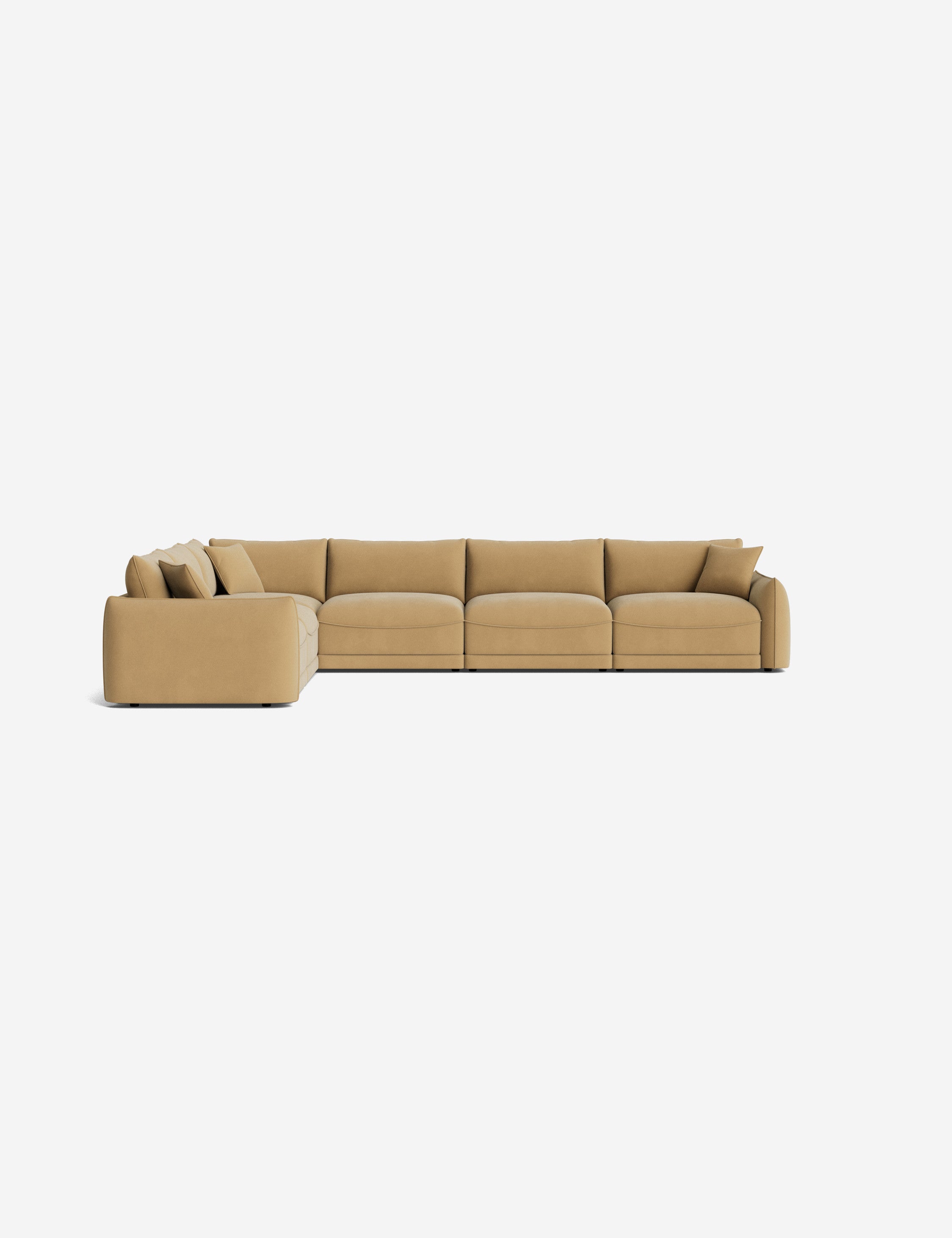 Balmer Modular Corner Sectional Sofa - Modern L-Shaped Couch with Reversible Chaise for Living Room, Home Theater & Lounge Spaces