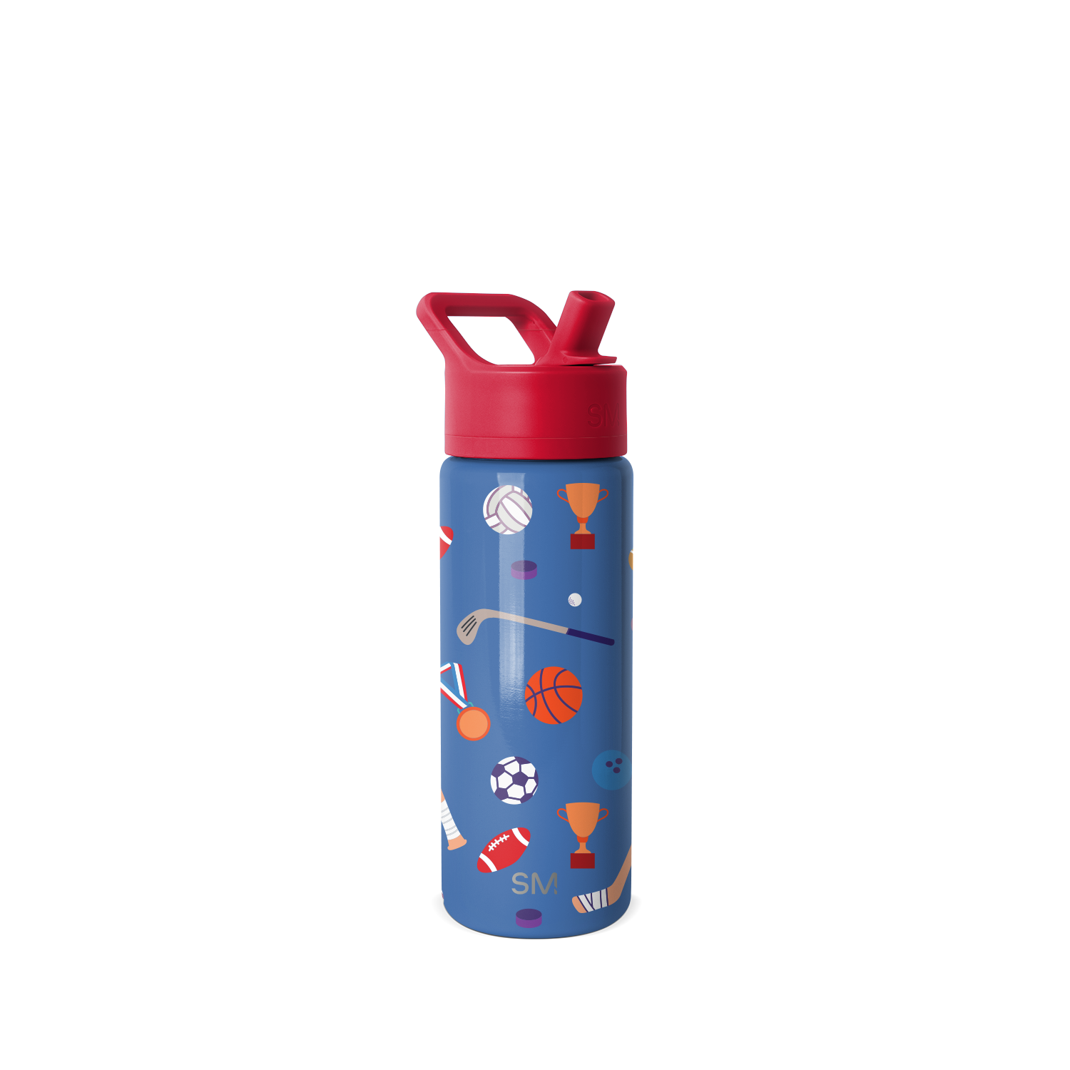 Summit Kids Water Bottle with Straw Lid - BPA Free, Leak Proof, 12oz Insulated Stainless Steel Bottle for School, Sports & Outdoor Activities