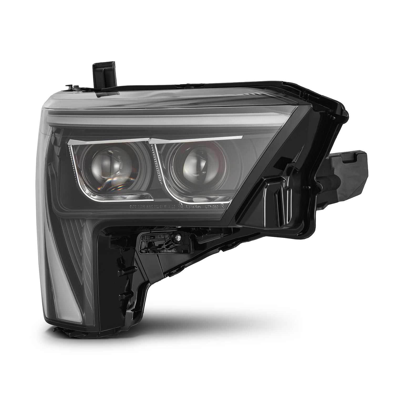 22 25 Toyota Tundra Sequoia LUXX Series LED Projector Headlights - Black Housing High Performance Headlamps for Night Driving & Off-Road Adventures
