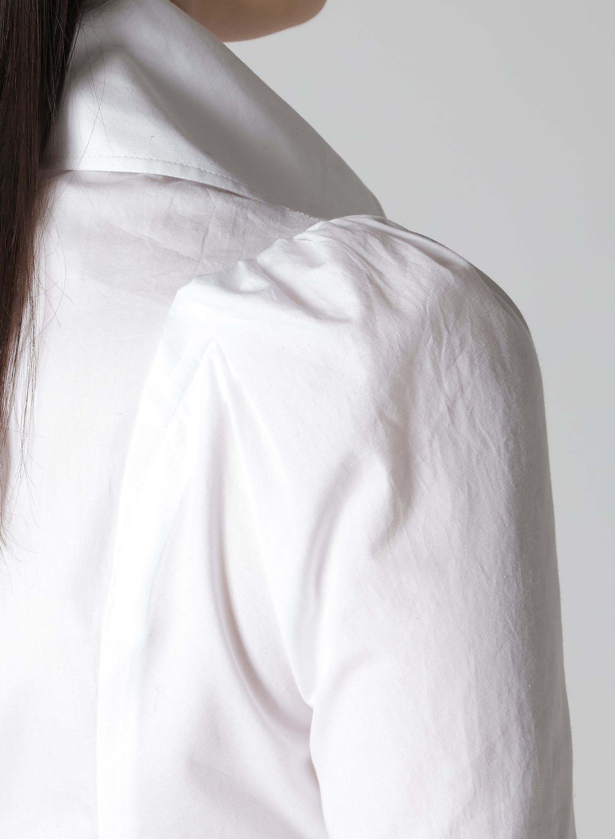 COTTON BROAD PUFF SLEEVE SLIM FIT BLOUSE for Women - Elegant Office Wear & Casual Outfit