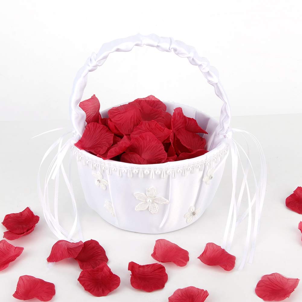 DIYdeg Wedding Basket - Elegant Hanging Flower Basket Decor for Indoor & Outdoor Weddings, Beach Weddings & Special Events | Perfect for Aisle Decorations, Ceremony Backdrops & Reception Centerpieces