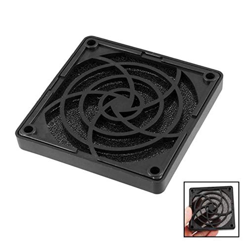 80mm PC Case Fan Dust Guard Mesh - 5 Pack Plastic Square Dustproof Filters for Computer Cooling & Protection | Perfect for Gaming PCs, Workstations & Home Office Setups