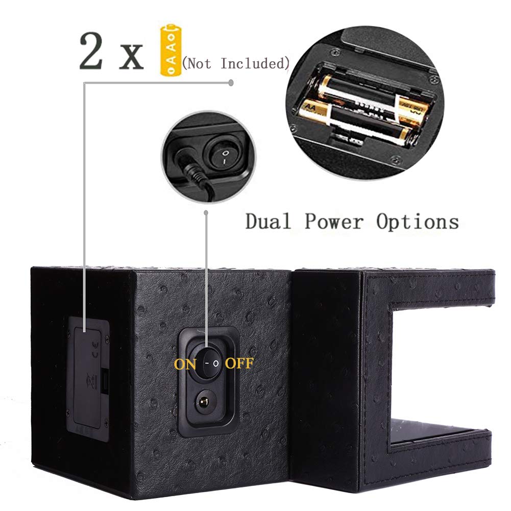 Premium Automatic Watch Winder with Japanese Motor & Battery Option - Luxury Watch Storage Box for Rolex, Omega & More - Perfect for Travel, Display & Watch Collection Care