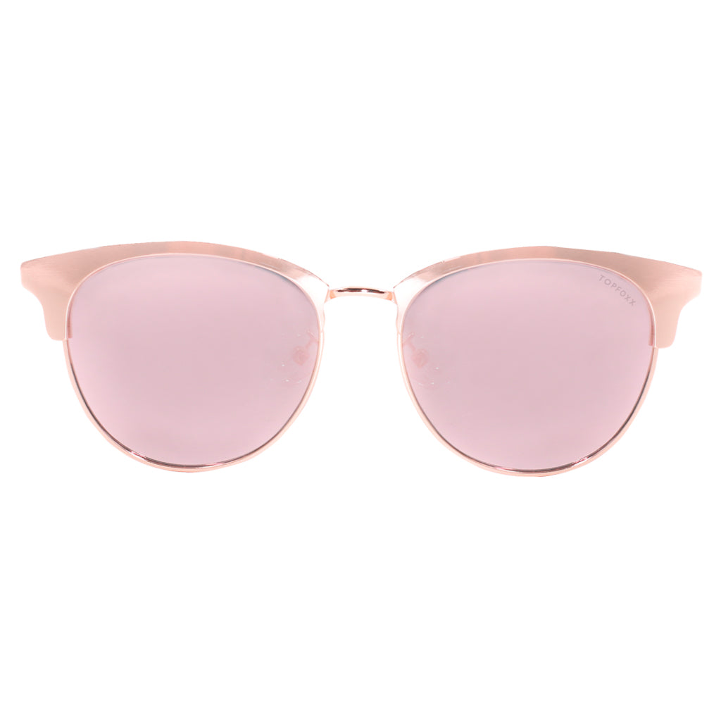 Stylish Marilyn Polarized Rose Gold Mirrored Sunglasses - UV Protection & Fashionable for Outdoor Activities, Beach, Driving & Summer Vacations