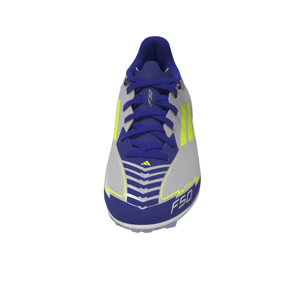 Adidas F50 League FG/MG MESSI Youth Soccer Cleats - Lightweight Football Shoes for Boys (2025) | Perfect for Turf & Grass Fields, Training & Matches
