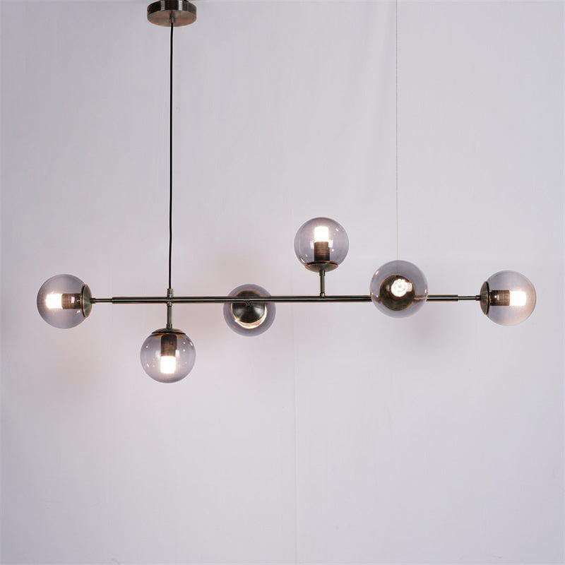 Modern Orb Chandeliers - Elegant Crystal Glass Ceiling Light Fixtures for Dining Room, Bedroom & Living Room Decor