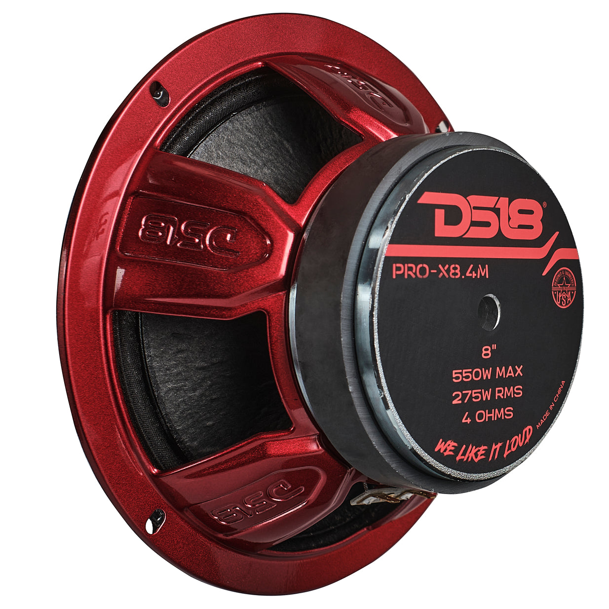PRO X 8 Mid Range Loudspeaker 275 Watts RMS 4 Ohm - Professional Audio for Live Performances, DJ Sets, and Studio Recording