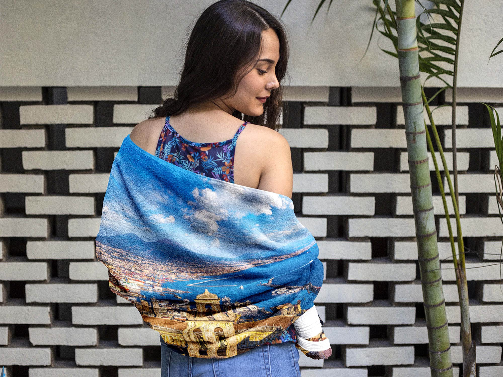 Premium Large Microfiber Beach Towel - Ultra Soft & Absorbent, Sand-Free Quick Dry - Unique Napoli Design for Pool, Swim, Beach, Camping & Travel - Perfect for Sunbathing, Picnics & Outdoor Adventures