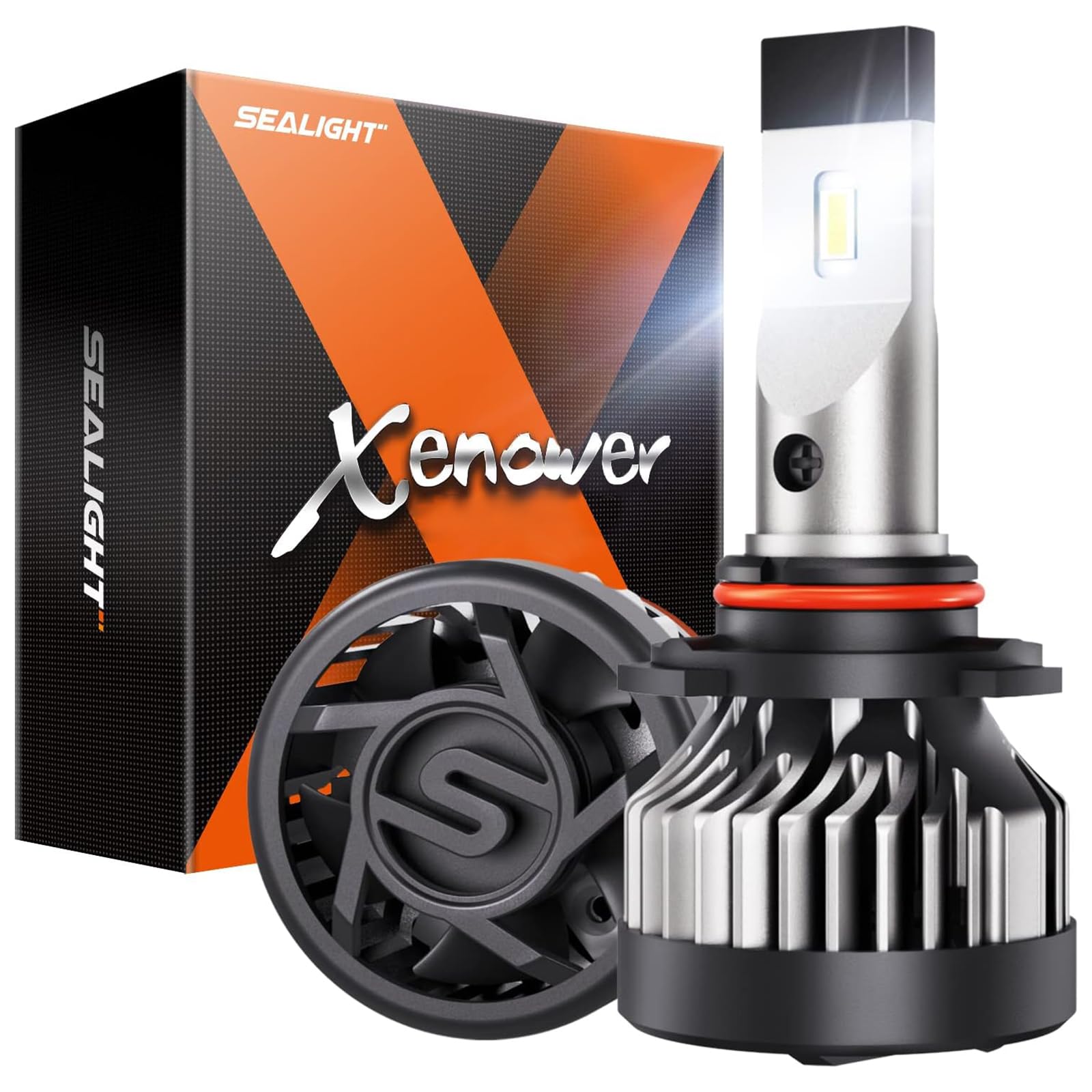 X2 9012/HIR2 LED Light Bulbs - 20000 Lumens Super Bright 600% Brighter 6500K Cool White Hi/Lo Beam HB2 LED Fog Light Bulbs with 20000RPM Turbo Fan, Plug and Play, IP67 Waterproof, Pack of 2 - Perfect for Trucks, SUVs, Jeeps, and Off-Road Vehicles