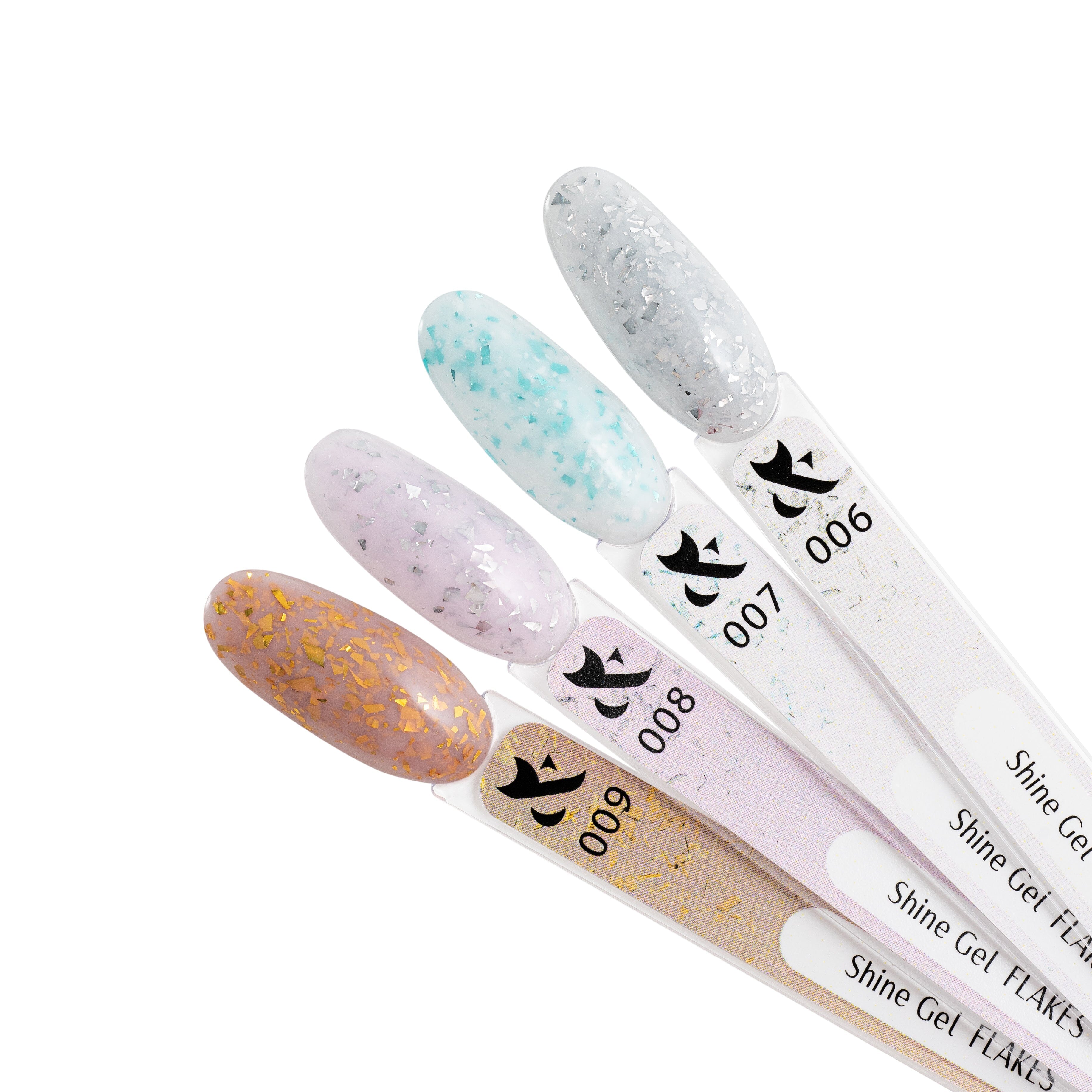 F.O.X Shine Gel Flakes 009 - Premium Nail Art Glitter for Gel Polish, Manicure & Pedicure | Perfect for Parties, Weddings & Special Occasions