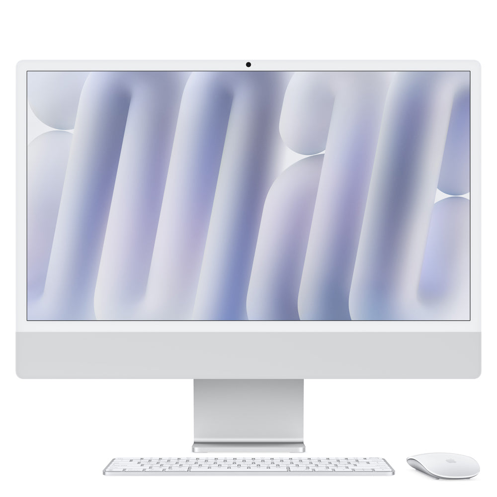24-inch iMac with 4.5K Retina Display - Apple M4 Chip (10-Core CPU & 10-Core GPU) 512GB SSD in Silver - Perfect for Graphic Design, Video Editing & Home Office
