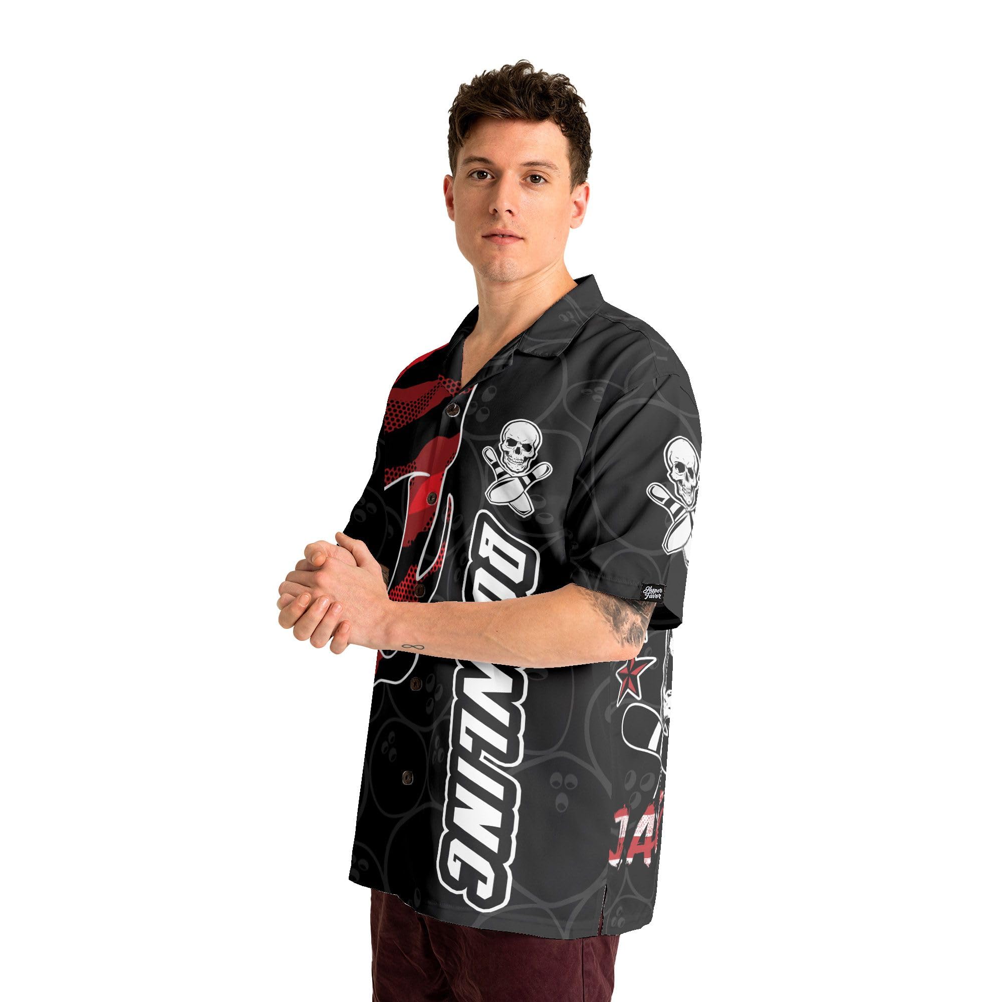 Custom Personalized Bowling Shirts with Names for Men & Women - Stylish Hawaiian Bowling Shirts for Team Uniforms & League Play - Perfect for Bowling Parties & Casual Wear