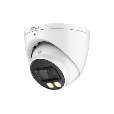 HAC HDW2509TP 5MP Full Color LED Eyeball Security Camera with 2.8mm Lens - HD CVI Surveillance for Home, Office & Outdoor Night Vision Monitoring