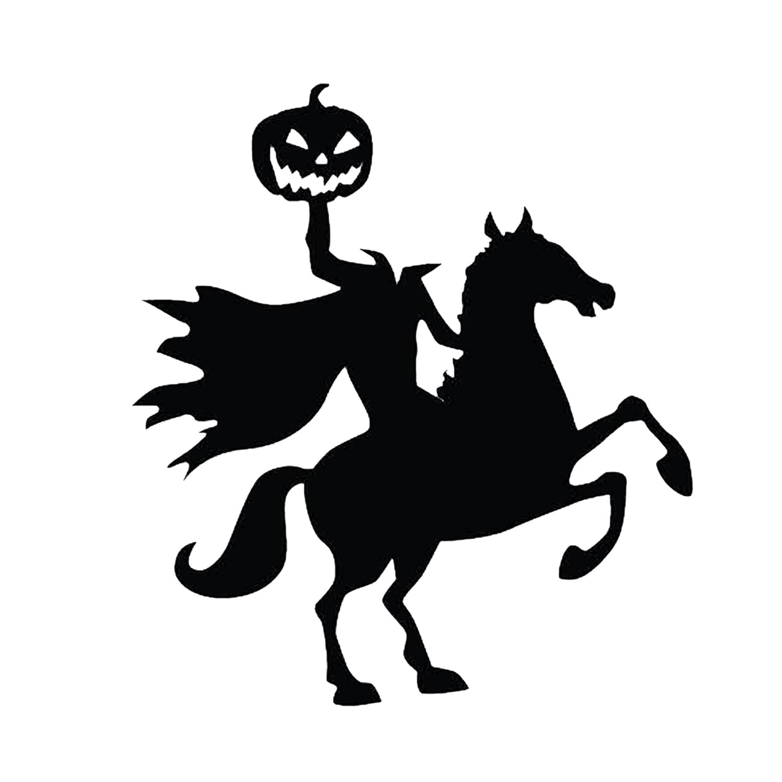 Halloween Wall Stickers - Pumpkin, Witch & Horse Decals for Bedroom, Windows, Doors & Living Room | Party Scene Decor, Glass Wallpaper & Princess Theme | Perfect for Halloween Parties, Home Decor & Seasonal Room Transformations