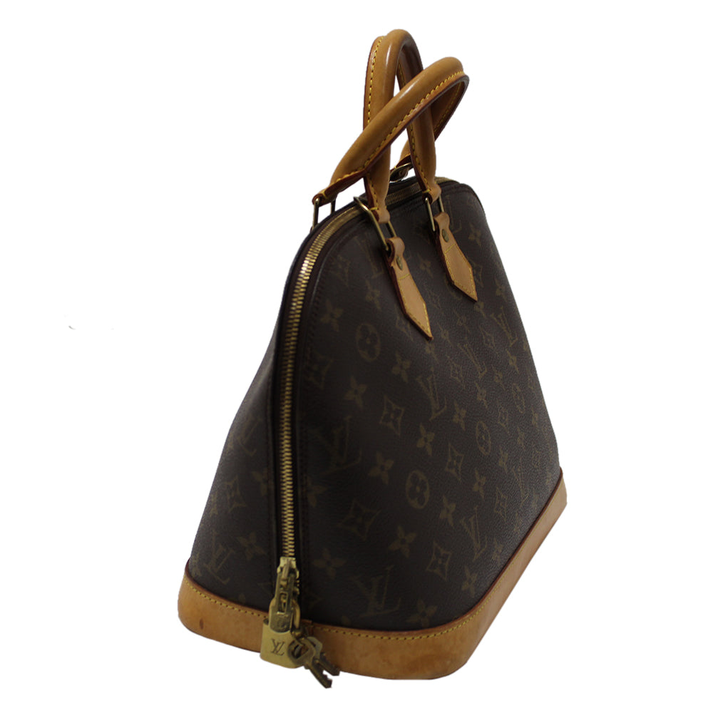 Authentic Louis Vuitton Alma PM Handbag - Classic Monogram Canvas Crossbody Bag for Women, Luxury Designer Purse for Work, Travel & Everyday Use