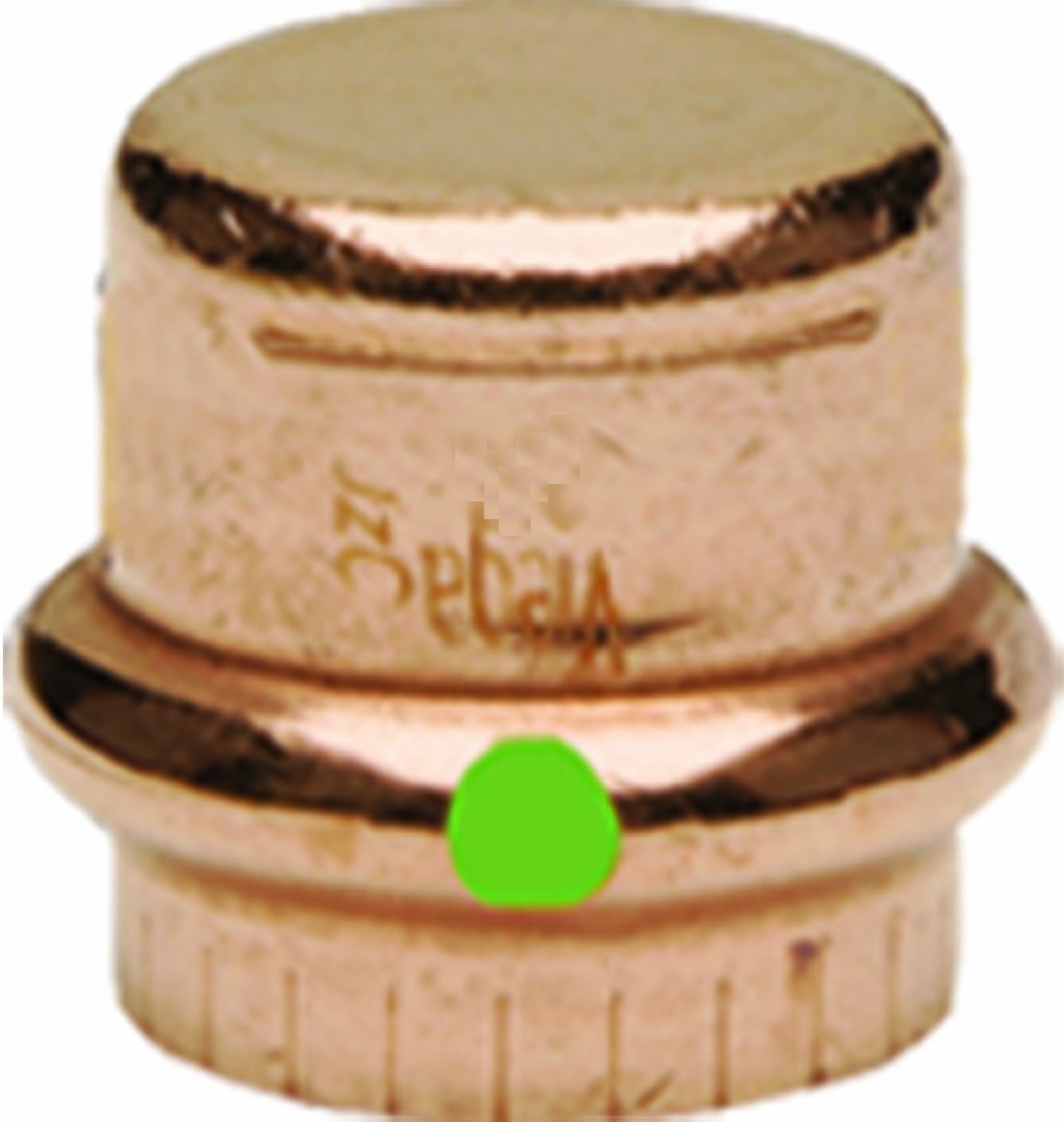 Viega 77732 ProPress Zero Lead Copper Cap - 1-1/2 Inch Plumbing Fittings (25-Pack) for Water Supply Lines & HVAC Systems