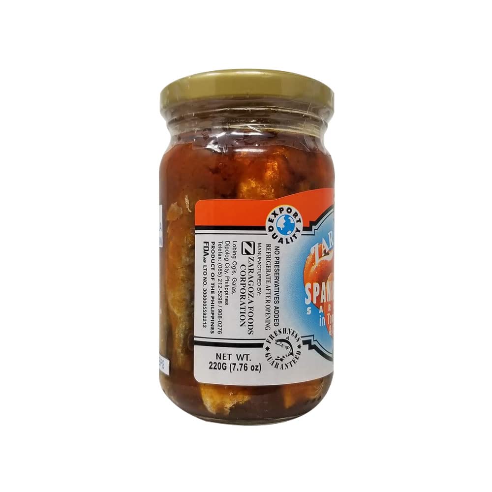 Premium Zaragoza Spanish Sardines in Tomato Sauce & Corn Oil - Hot & Spicy 220g Can (Pack of 1) | High Protein Canned Fish for Salads, Pasta & Quick Meals | Authentic Spanish Seafood Delicacy