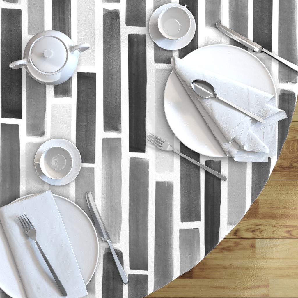 Custom Printed Cotton Sateen Tablecloth 90
