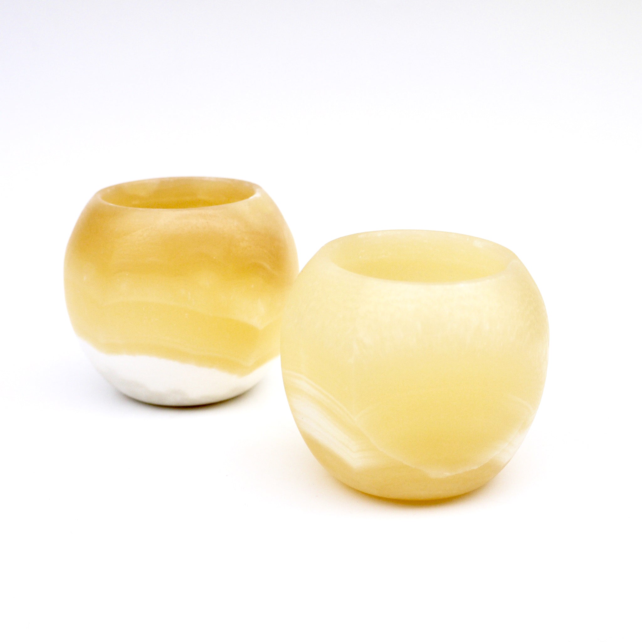 Alabaster Orb Votive Candle Holder - Elegant Decorative Centerpiece for Weddings, Home Decor & Spa Ambiance