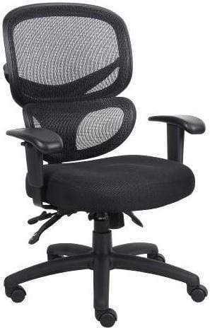 Ergonomic Mesh Office Chair with Lumbar Support - Adjustable Height & Tilt - Boss B6338 - Perfect for Home Office, Gaming & Workspaces