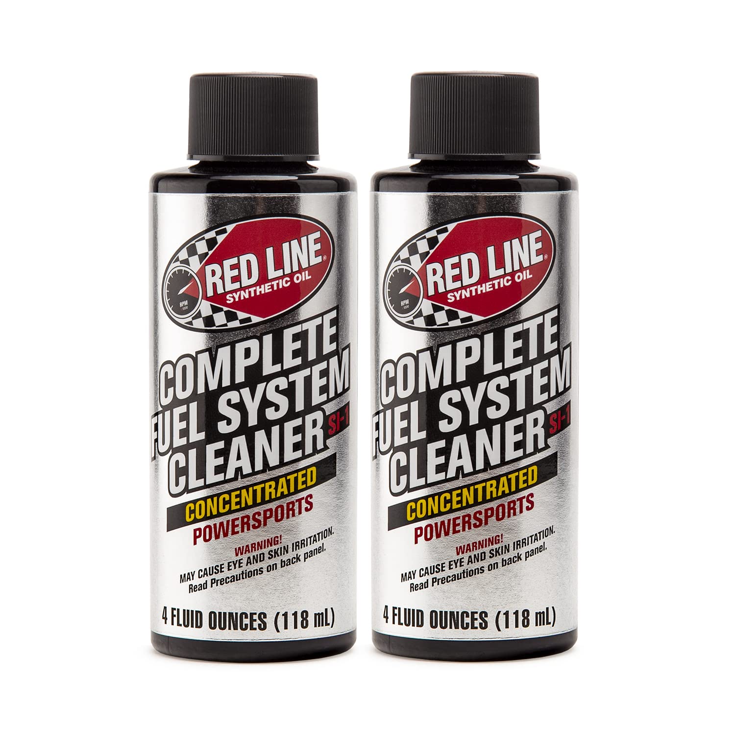 Red Line 60102 Complete Powersports Fuel System Cleaner - 4oz (2 Pack) | Motorcycle, ATV & Snowmobile Fuel Injector Treatment | Improves Performance & MPG
